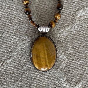 Sterling Silver Tiger Eye necklace